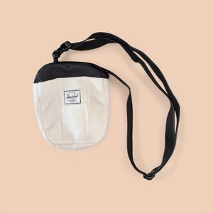 Herschel Black and White Crossbody Bag